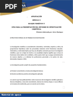 Guía para La Presentación Del Informe de Investigación Científica PDF