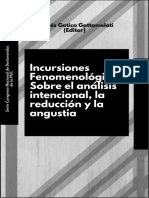 Incursiones Fenomenológicas Sobre El Análisis Intencional La Reducción y La Angustia