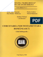 Cercetarea Noutestamentara Romaneasca Ghid Bibliografic PDF