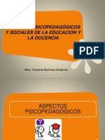 Aspectos Psicopedagógicos y Sociales