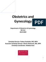 ObGyn Syllabus 2019 20