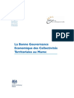 La Bonne Gouvernance Économique Des Collectivités Territoriales Au Maroc PDF