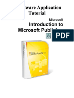 Software Application Tutorial Introduction To Microsoft Publisher 2007