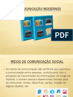 MEIOS DE Comunicação Modernos