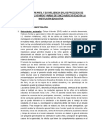 El Maltrato Infantil y Su Influencia en Los Procesos de Aprendizaje de Los Niños y Niñas de Cinco Años de Edad en La Institución Educativa