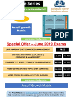 Ansoff Growth Matrix