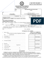 Ju Exam Form