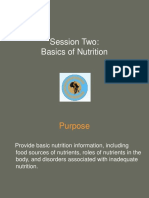 Session 2 Basics of Nutrition