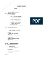 COURSE OUTLINE-evidence (2019)