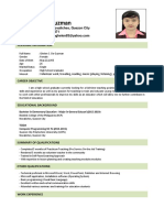 Teaching Resume Jennifer de Guzman