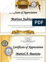 Certificate of Appreciation