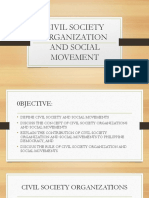 Philippine Politics and Governance: Civil Society Organization and Social Movement