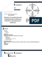 Metodo de Valoracion Por Comparacion de Mercado