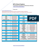 MTU Engines Manuals&PartsCatalogs PDF