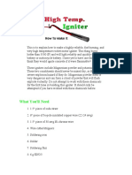 Igniter, High Temp, How To Make It PDF