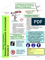 Boletin No. 12 - Nueva Versión Del SGA - Sistema Globalmente Armonizado VR 8a