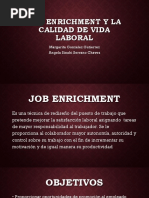 Job Enrichment y La Calidad de Vida Laboral