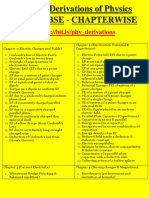 Important Derivation of Physics For Class 12