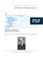 Discovery Elctron, Proton and Neutron