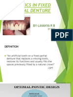 Prosthodontics Pontics