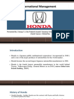 Honda International Management