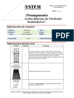 PPTO - Sistema de Citofonía InalámbricA