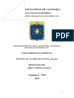 Informe Delimitación de Cuenca Qgis.