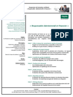 Plan de Formation Intervenants Pour La Formation de Responsable Administratif Et Financier