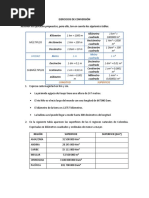 Ejercicios de Conversión