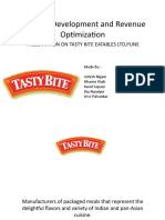 Business Development and Revenue Optimization: Presentation On Tasty Bite Eatables LTD, Pune