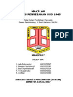 Makalah Proses Pengesahan UUD 1945