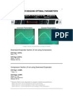 Behringer DEQ2496 Optimal Parameters