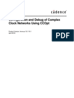 Configure Debug Complex Clock Network CCOpt