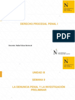 La Denuncia Penal y La Investigación Preliminar Upn