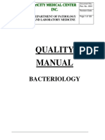 Quality Manual Bacteriology