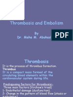 Thrombosis and Embolism: by Dr. Maha M. Abuhashim