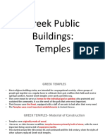 Greek Public Buildings - Temples PDF