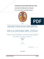 Monografia de Desnutricion en Cusco