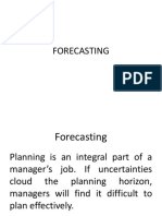 FORECASTING