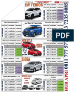 Pricelist Mobil Daihatsu