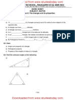 Triangles and Its Properties Assignment 10