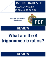 Trigonometric Ratios