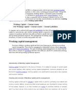 Working Capital Management: Working Capital Current Assets Net Working Capital Current Assets Current Liabilities