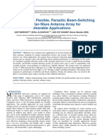 Screen-Printed, Flexible, Parasitic Beam-Switching Millimeter-Wave Antenna Array For Wearable Applications