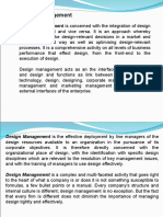 Design Management: Design Management Is Concerned With The Integration of Design