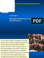 MOB - ch07 Managerial Behaviour and Effectiveness