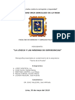 TEORIA DE LA PRUEBA La Logica y Las Maximas de La Experiencia. FINAL