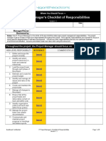 IT Project Manager Checklist of Responsibilities 20060606