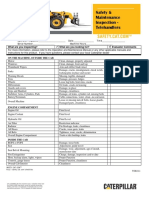 Safety & Maintenance Checklist - Telehandlers