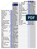 TJ Media TKR304p 2017 September Song List